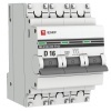 Автоматический выключатель 3P 16А (D) 4,5kA ВА 47-63 EKF PROxima (автомат электрический)