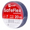 Изолента ПВХ 19мм х 20м (-50..+80) 6кВ серии SafeFlex синяя EKF