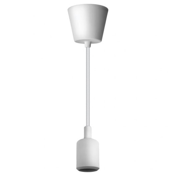 Светильник декоративный подвесной Navigator 61 522 NIL-SF02-001-E27 max60W 1м. пластик белый