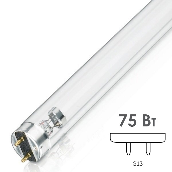 Лампа бактерицидная LEDVANCE TIBERA T8 75W G13 UVC 253,7nm L1213mm специальная безозоновая