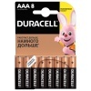 Батарейка AAA Duracell LR03 BASIC NEW MN2400 (упаковка 8 шт) (203341)