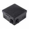 Коробка распаячная 100х100х50 мм с крышкой 8 мембранных вводов чёрная IP54 КМР-030-014 EKF