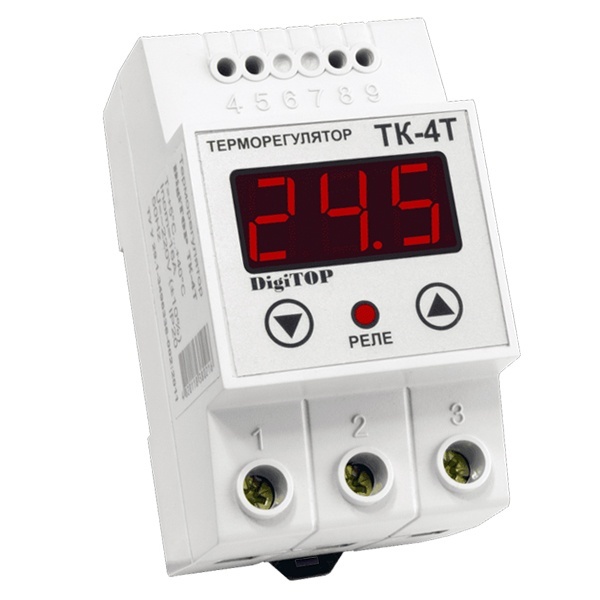 Терморегулятор ТК-4т 16A +5C..+125C один канал измерения