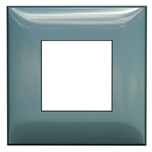 Рамка 2 модуля ARTLEBEDEV DKC Avanti из пластика, Сине-зеленый жемчуг