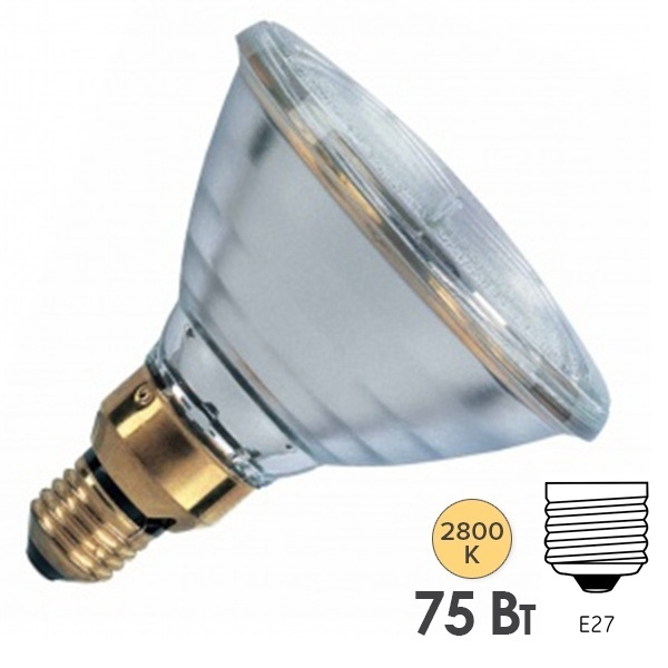 Лампа галогенная LightBest LBA PAR38 75W E27 30° 2400cd (аналог 64838 4008321380340)