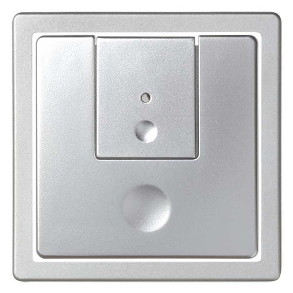 Накладка для проходного двухуровнего светорегулятора выключателя Simon 82 Detail, алюминий