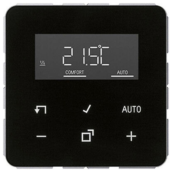 Комнатный термостат с дисплеем «стандарт» Jung CD Черный