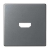 Накладка для розетки HDMI Simon 82 Concept титан матовый