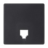 Накладка для телефонной розетки Simon 82 Concept черный матовый