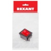 Выключатель клавишный 250V 16А (4с) ON-OFF красный с подсветкой (1шт. в пакете) REXANT