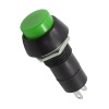 Выключатель-кнопка 250V 1А (2с) ON-OFF зеленая REXANT