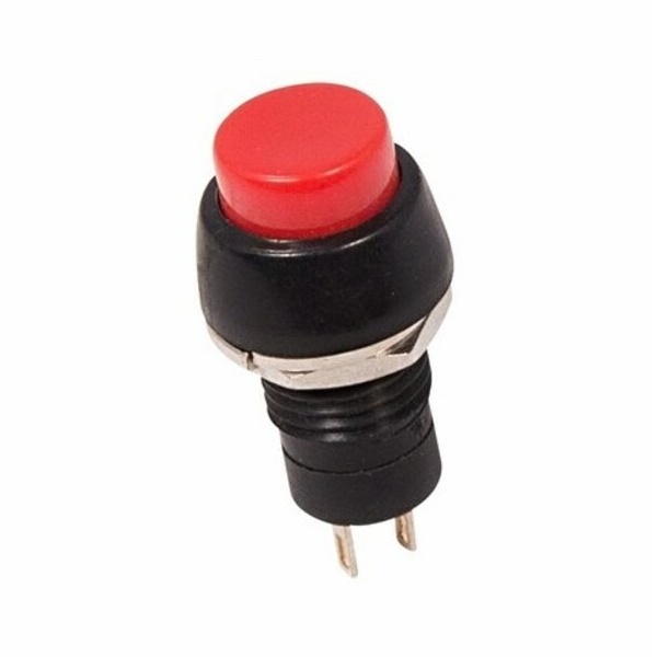 Выключатель-кнопка 250V 1А (2с) ON-OFF красная Micro REXANT