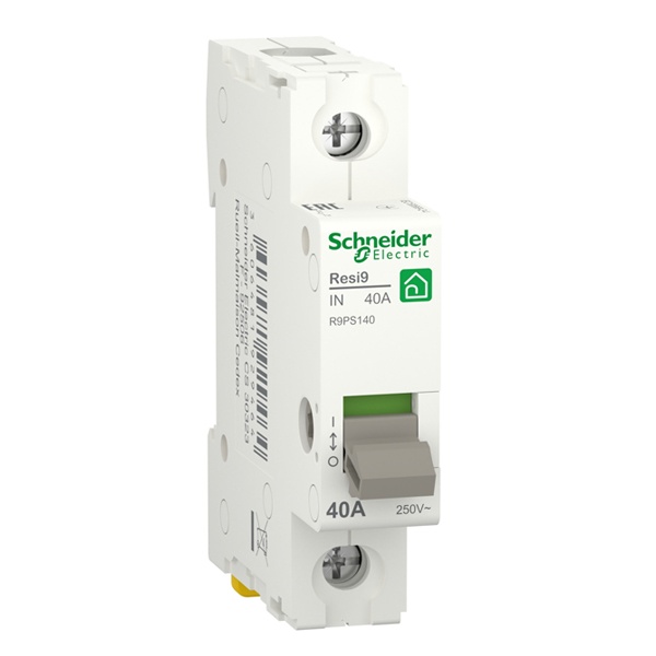 Выключатель нагрузки 1П 40А 240В однофазный RESI9 Schneider Electric (рубильник)
