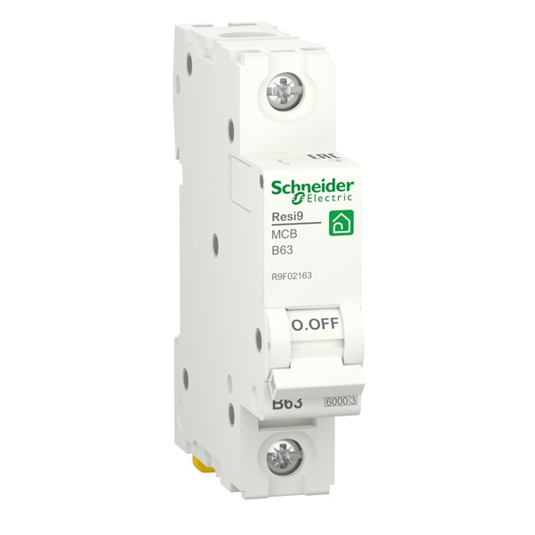 Автоматический выключатель Schneider Electric RESI9 1П 63А В 6кА 230В 1м (автомат электрический)