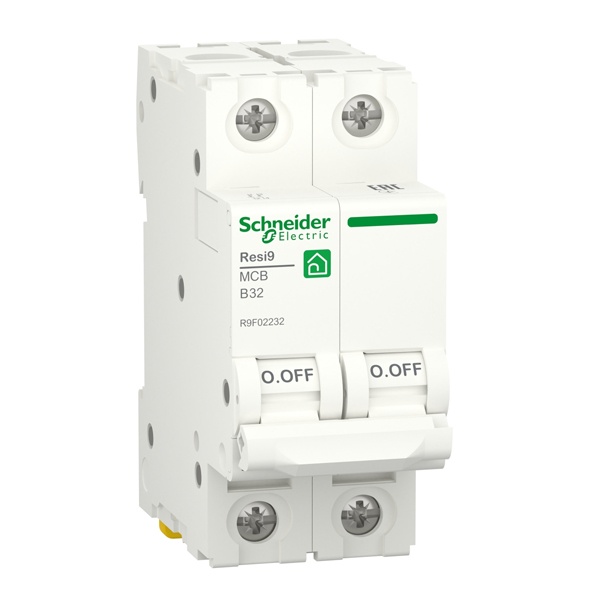 Автоматический выключатель Schneider Electric RESI9 2П 32А В 6кА 230В 2м (автомат электрический)
