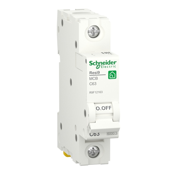 Автоматический выключатель Schneider Electric RESI9 1П 63А С 6кА 230В 1м (автомат электрический)