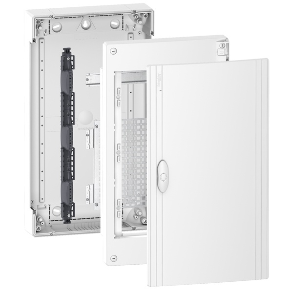 Щит навесной мультимедийный Schneider Electric Pragma IT (3х13) 39 модулей с белой дверью IP40, IK07 (электрический шкаф)