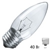 Лампа накаливания свеча Navigator 94 328 NI-B-40-230-E27-CL 40W 230V прозрачная