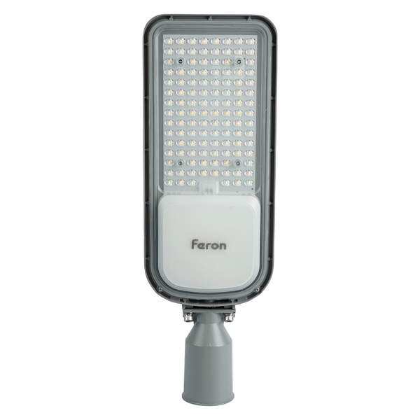 Консольный светодиодный светильник Feron SP3050 100LED 80W 4000K 230V серый IP65 d48-60mm
