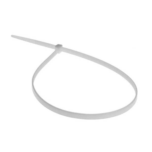Хомут-стяжка кабельная нейлоновая 80x2,5 мм белая [упаковка 100шт] REXANT