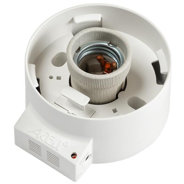 Основание СА-18 оптико-акустический датчик, 220V, IP20, для ЛОН/КЛЛ/LED ламп, Е27, под плафон А85