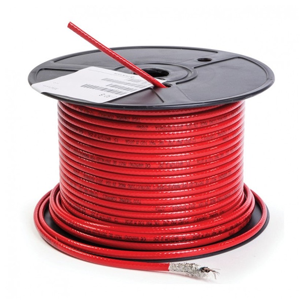 Саморегулируемый греющий кабель для теплого пола T2Red, 5-15Вт/м 230В Raychem