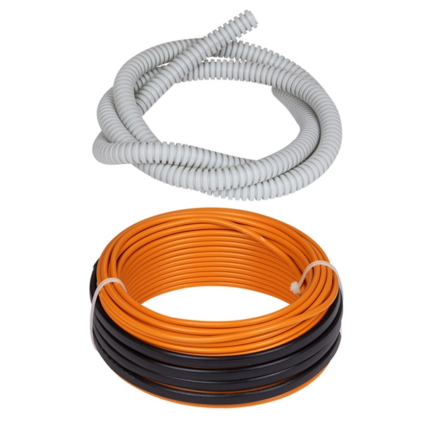 Греющий кабель двухжильный теплый пол в стяжку ПРОФИ 28м 550Вт S укладки 3,2-4,6м2 TDM