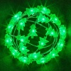 Гирлянда фигурки 14 050 NGF-DM002-20G-2AA зеленые ёлочки постоянное свечение, зеленый