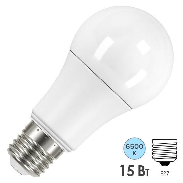 Лампа светодиодная OSRAM LED Value LVCLA125 15SW/865 (125W) 230V E27 1200Lm 118x60mm