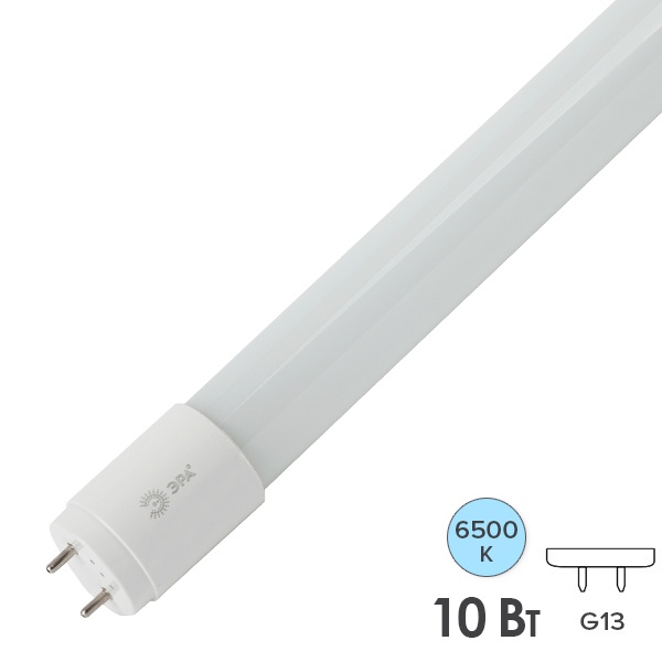 Лампа светодиодная ЭРА RED LINE LED T8-10W-865-G13-600mm R трубка холодный свет (5056396239802)