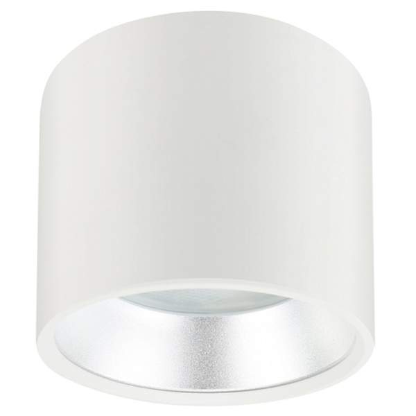 Светильник накладной ЭРА OL8 под лампу GX53, алюминий, цвет белый+серебро (5056396217800)