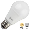 Лампа светодиодная груша ЭРА LED A60 7W 827 E27 теплый свет (5055398604649)