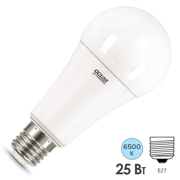 Лампа Gauss LED Elementary A70 25W 6500K E27 2150lm