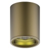 Светильник светодиодный накладной HD001 12W (кофе золото) 3000K 79x100,900лм