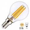 Лампа филаментная шарик Osram LED SCL P 60 5W/827 2700К E14 230V 600Lm Filament