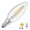 Лампа филаментная свеча Osram LED STAR SCL B 60 5W/827 2700К 230V E14 660Lm Filament