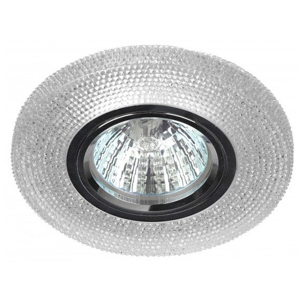 Светильник ЭРА DK LD1 WH декор c LED подсветкой, прозрачный (5055398673294)