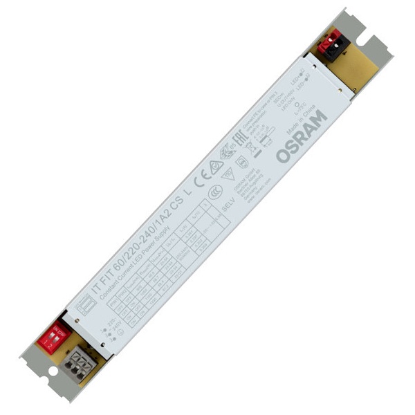 LED драйвер IT FIT 60/220…240/1A2 CS L 20,7-64,8W 900/1050/1100/1200мА DIP-переключатель Osram
