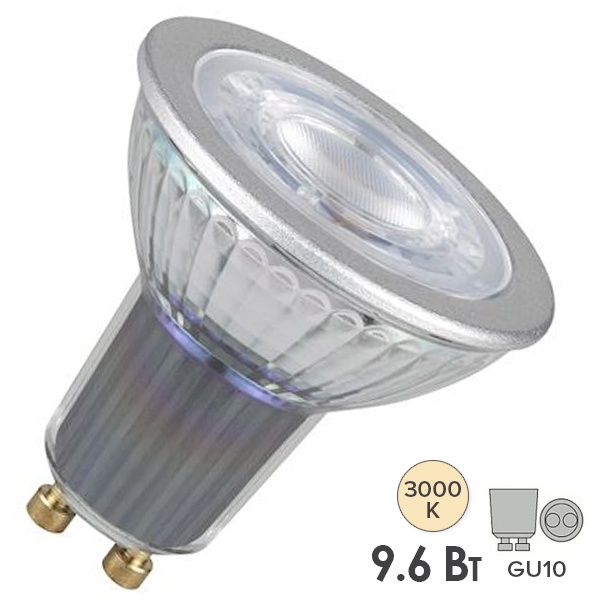 Лампа светодиодная Osram PARATHOM PAR16 100 36° 9,6W/830 DIM 230V GU10 750lm d50x52mm