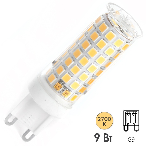 Лампа светодиодная Feron LB-434 9W 2700K 230V G9