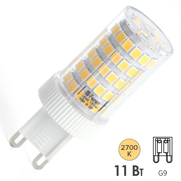 Лампа светодиодная Feron LB-435 11W 2700K 230V G9
