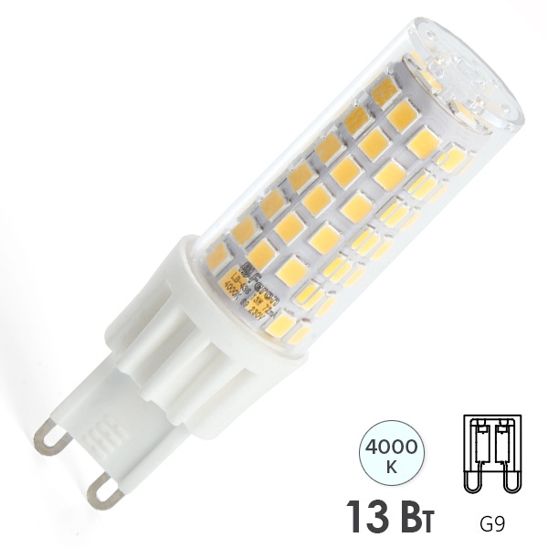 Лампа светодиодная Feron LB-436 13W 4000K 230V G9
