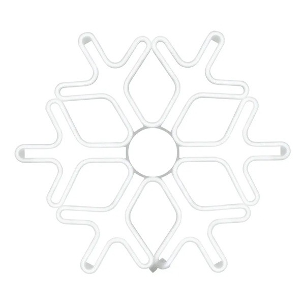 Фигура «Снежинка» из гибкого неона, 720LED 42W 230V 60х60см, IP65 цвет свечения белый NEON-NIGHT