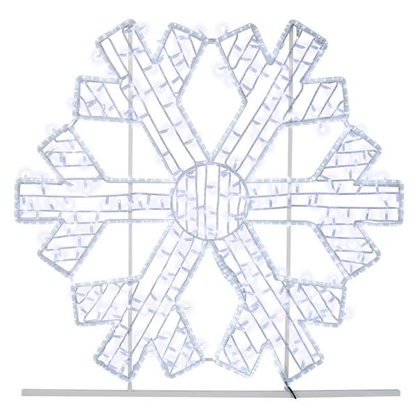 Фигура световая Снежинка 200LED, 86W 230V IP65, 125х120см цвет свечения белый NEON-NIGHT