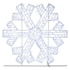 Фигура световая «Снежинка» 200LED, 86W 230V IP65, 125х120см цвет свечения белый NEON-NIGHT