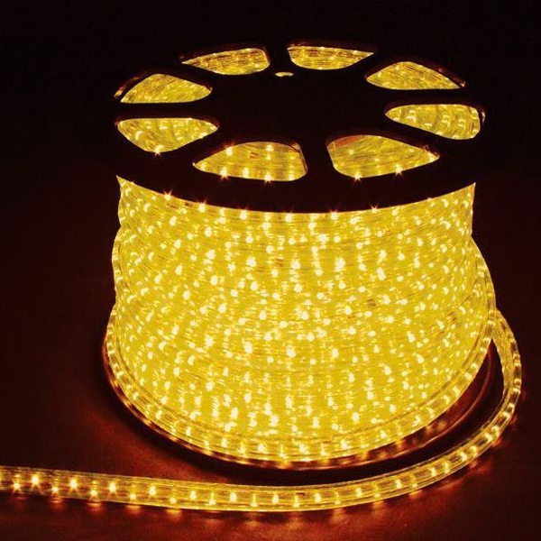 Дюралайт светодиодный Feron LED-F3W 3-х жильный, желтый, 2,88Вт/м 72LED/м 50м 220V