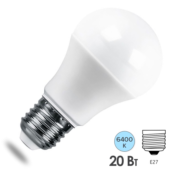 Лампа светодиодная Feron.PRO LB-1020 A65 20W 6400K 230V E27 1870Lm используются OSRAM LED