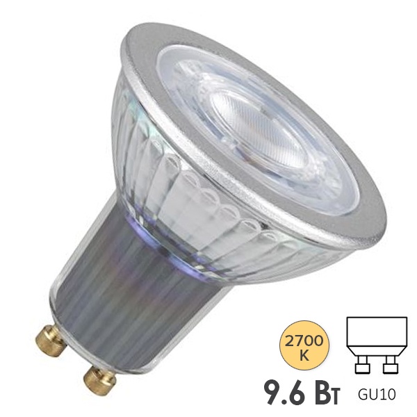 Лампа светодиодная Osram PARATHOM PAR16 GL 100 9,6W/827 36° DIM 230V GU10 750lm