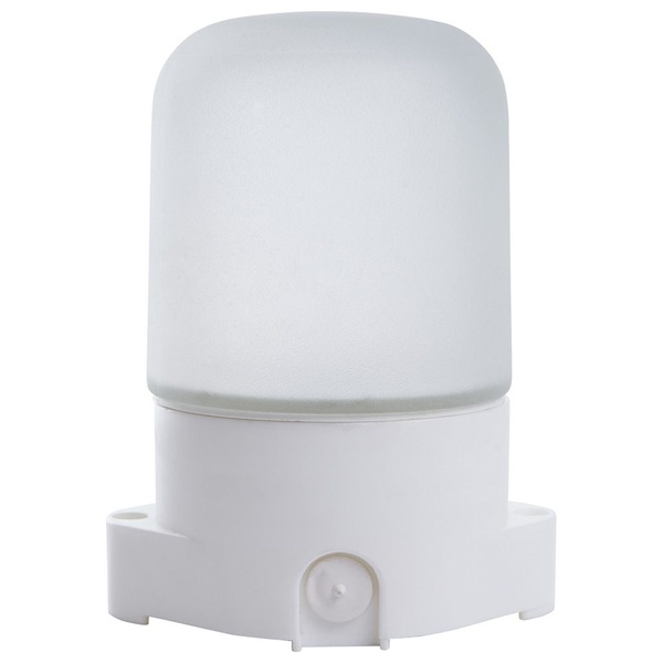 Светильник накладной прямой для бани и сауны Feron НББ 01-60-001 IP65 230V 60Вт Е27 белый