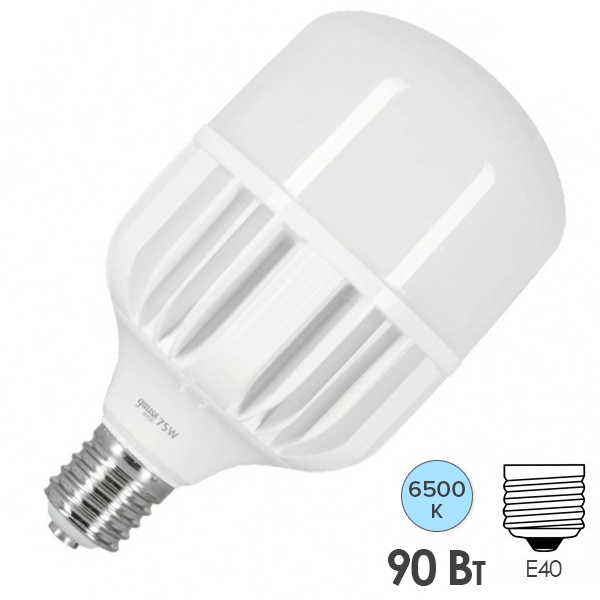 Лампа светодиодная LED Basic T160 90W 6500K 180-240V E40 8600lm Gauss